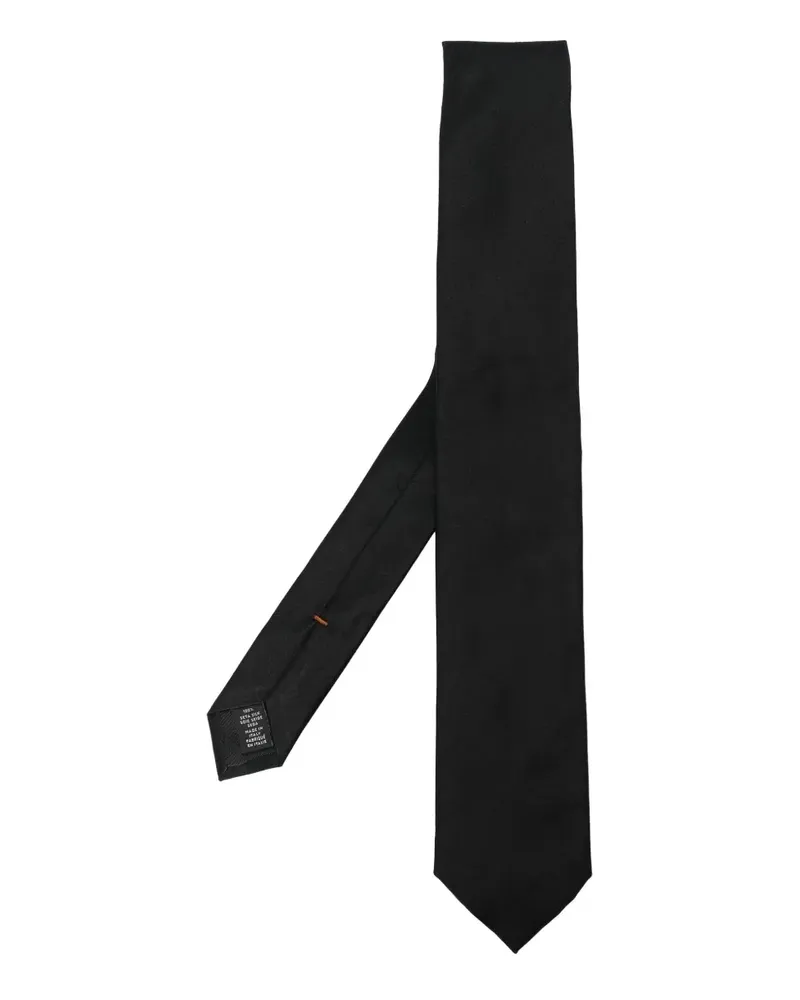 Ermenegildo Zegna Krawatte aus Seide - Schwarz Schwarz
