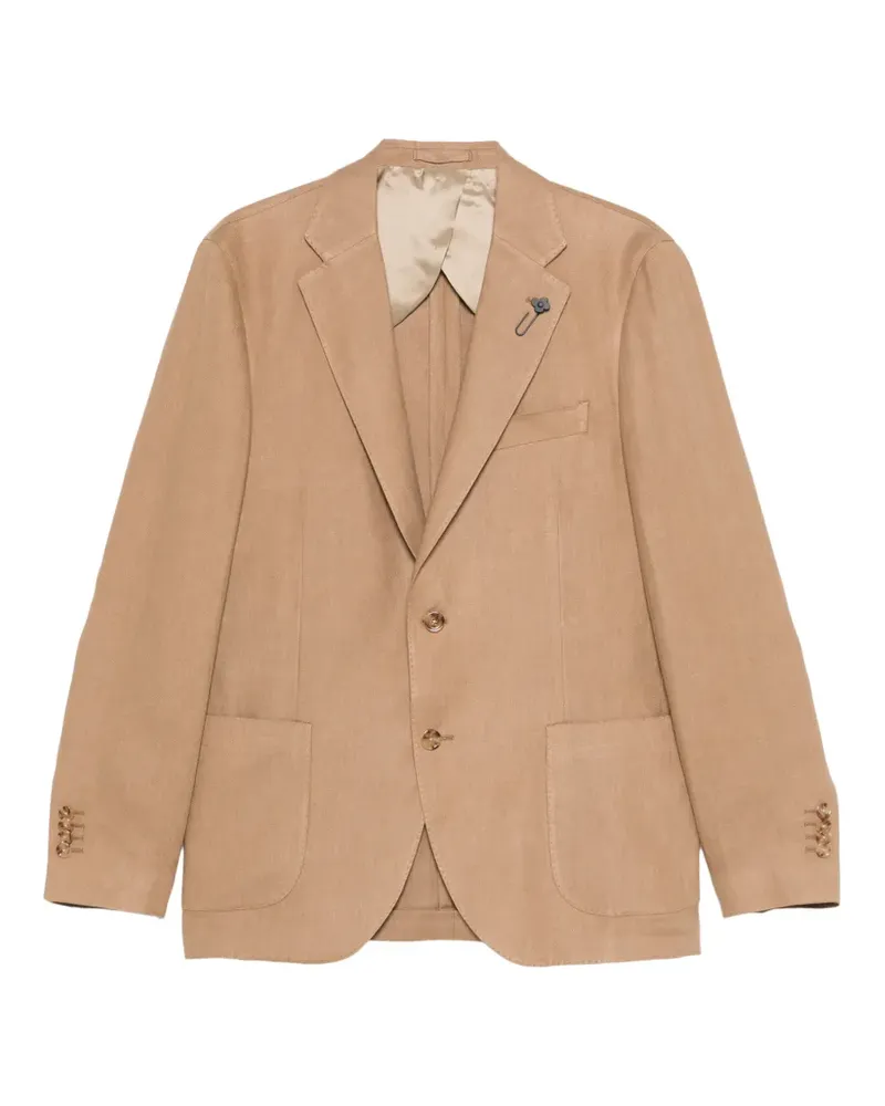 LARDINI single-breasted blazer - Braun Braun