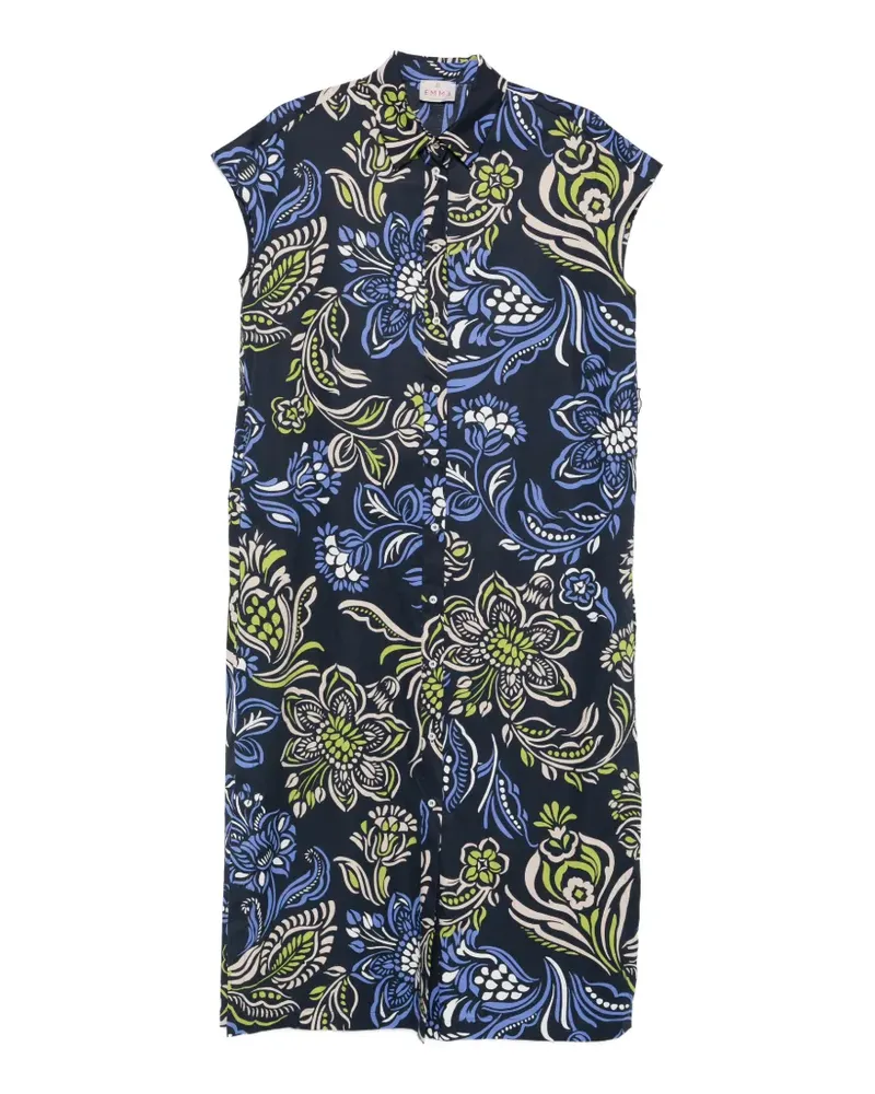 MARELLA floral-print midi dress - Blau Blau
