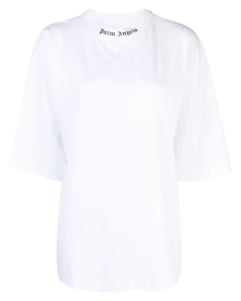 Palm Angels T-Shirt mit Logo-Print - Weiß Weiß