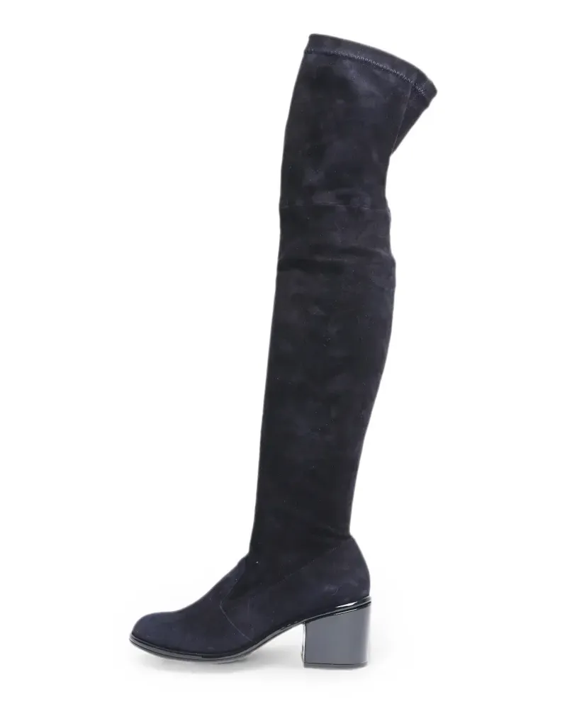 Robert Clergerie suede over-the-knee boots - Blau Blau