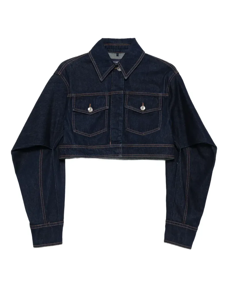 SPORTMAX Jeansjacke mit abgerundeten Ärmeln - Blau Blau