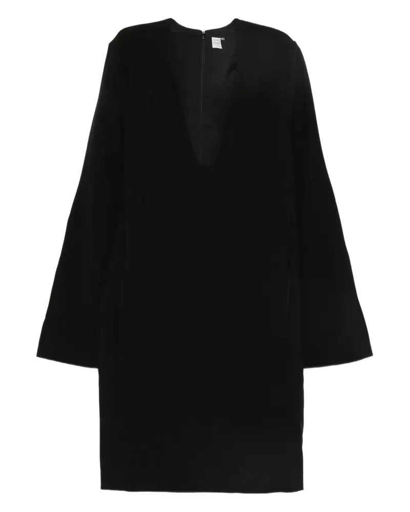 Totême Minikleid mit Glockenärmeln - Schwarz Schwarz