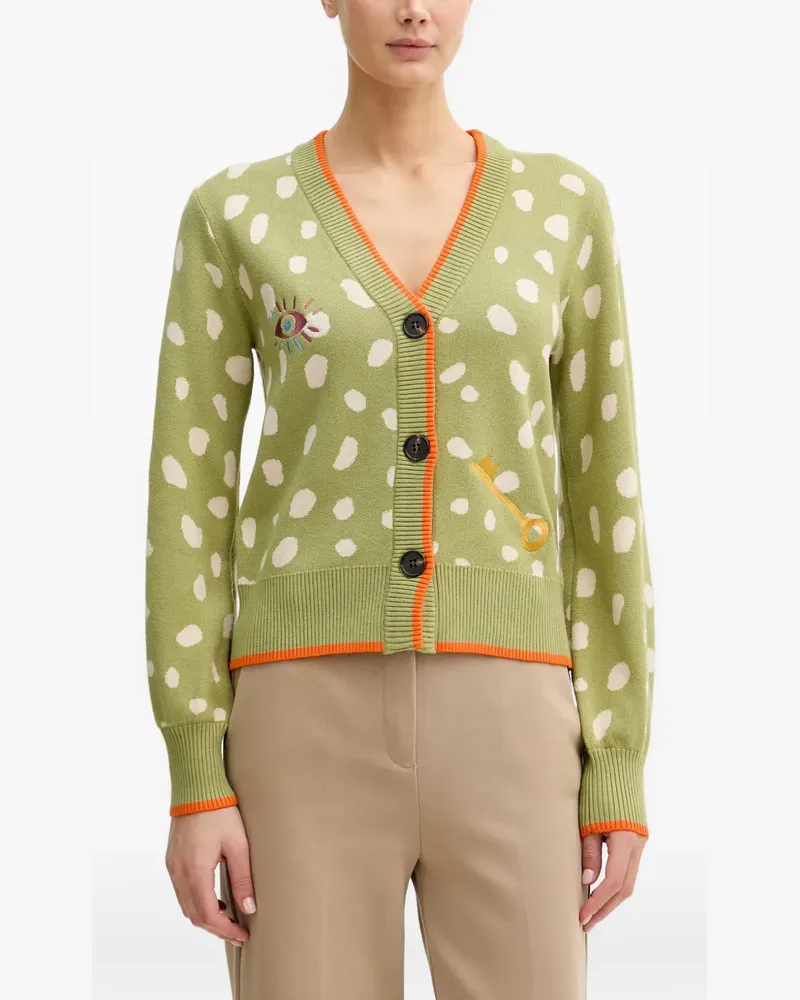 Never Fully Dressed Fawn embroidered cardigan - Grün Grün