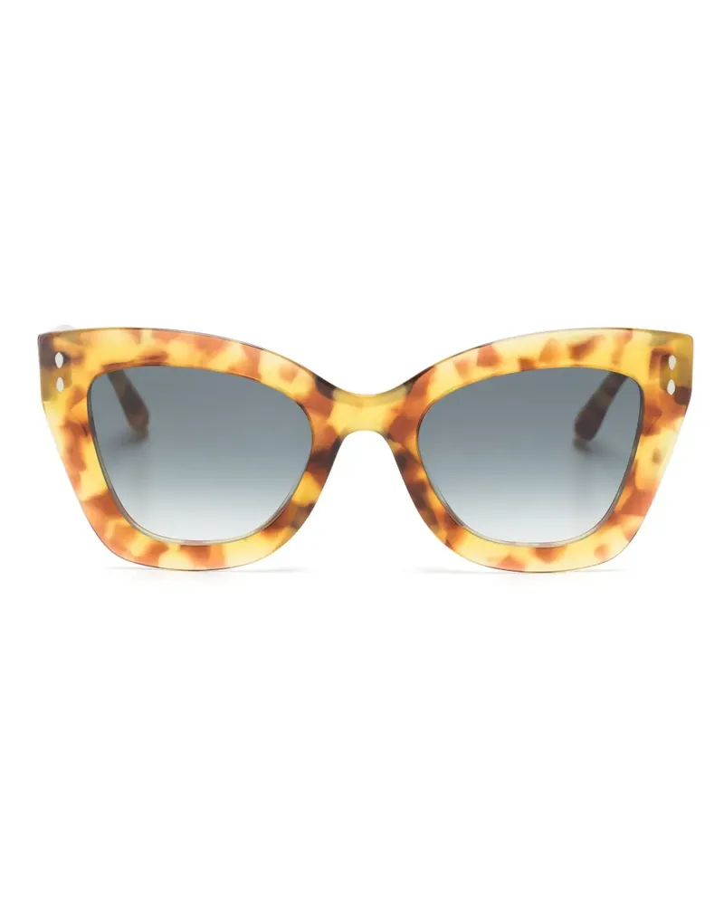 Isabel Marant Butterfly-Sonnenbrille in Schildpattoptik - Gelb Gelb