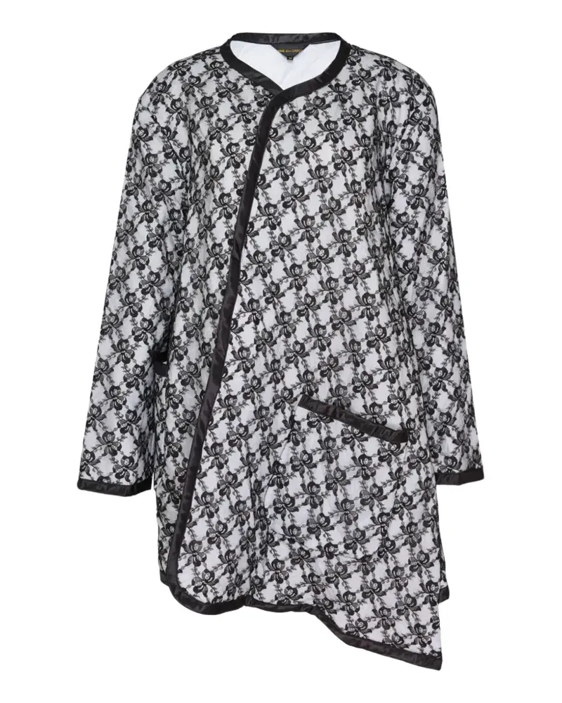 Comme des Garçons asymmetrical lace coat - Weiß Weiß
