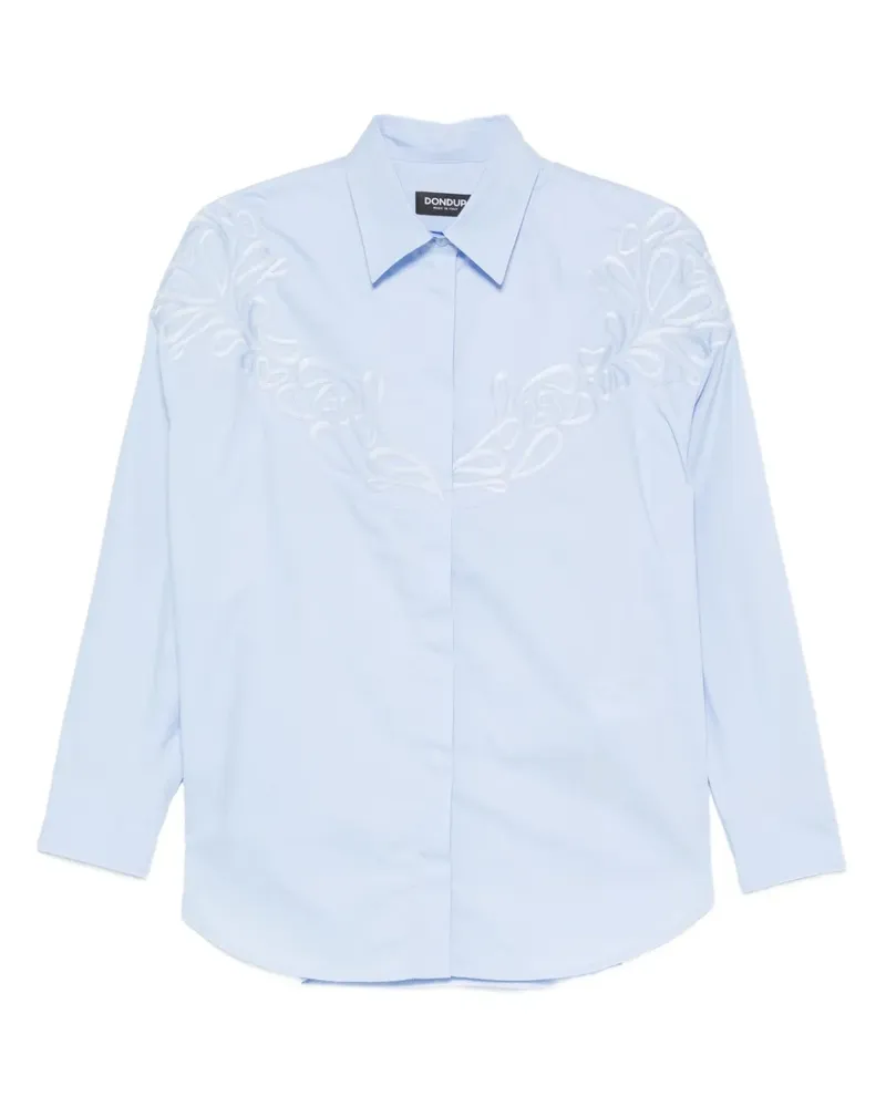 Dondup Hemd mit Stickerei - Blau Blau