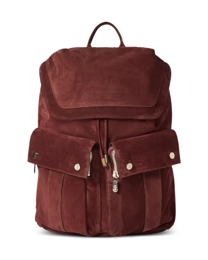 Brunello Cucinelli Leisure Rucksack aus Wildleder - Braun Braun