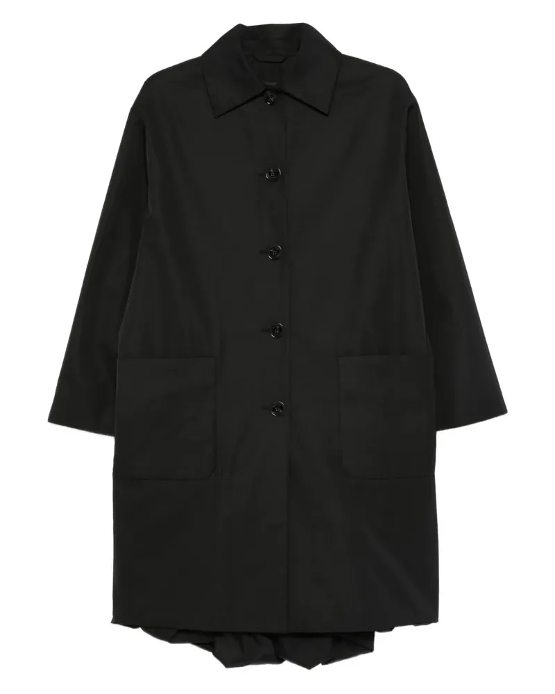 Proenza Schouler Verretta Mantel mit Knopfverschluss - Schwarz Schwarz