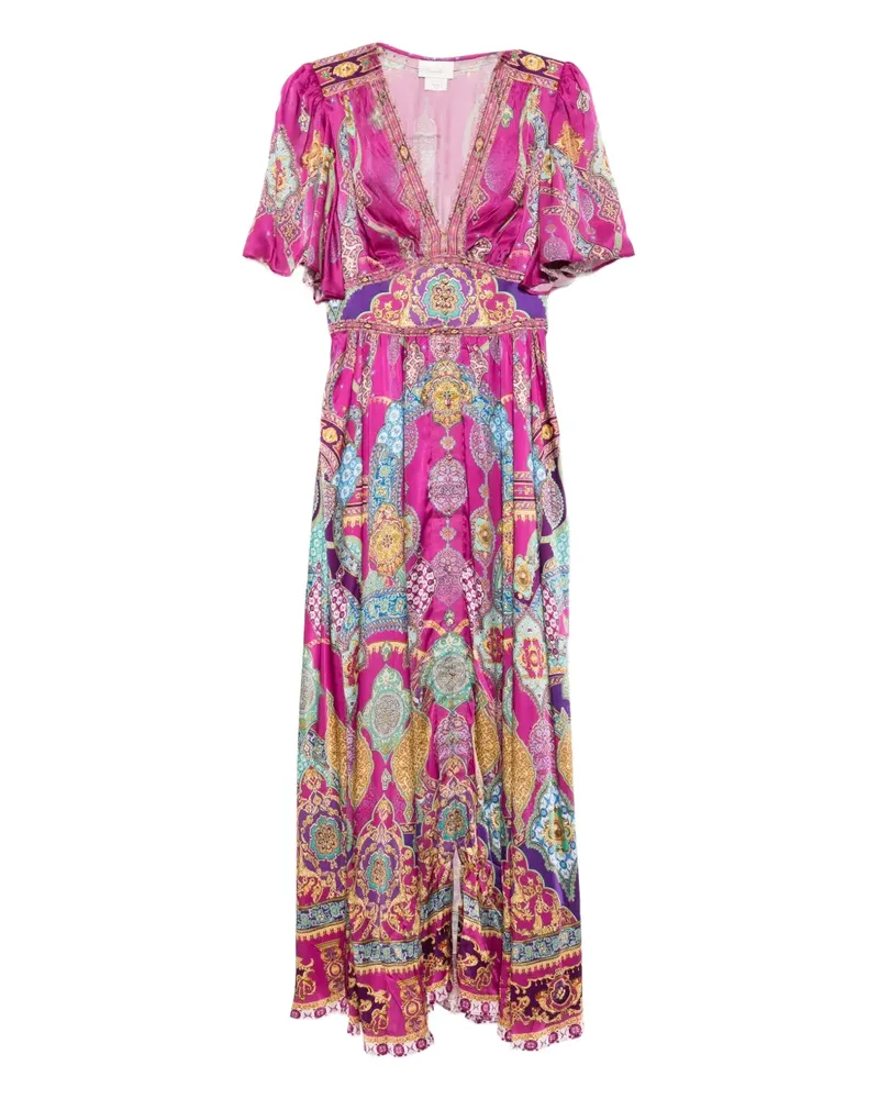 Camilla Kleid mit Print - Violett Violett