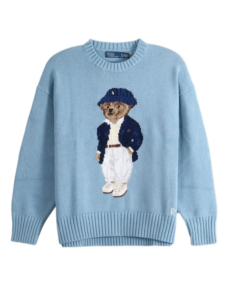 Ralph Lauren Polo Bear intarsia-knit sweater - Blau Blau