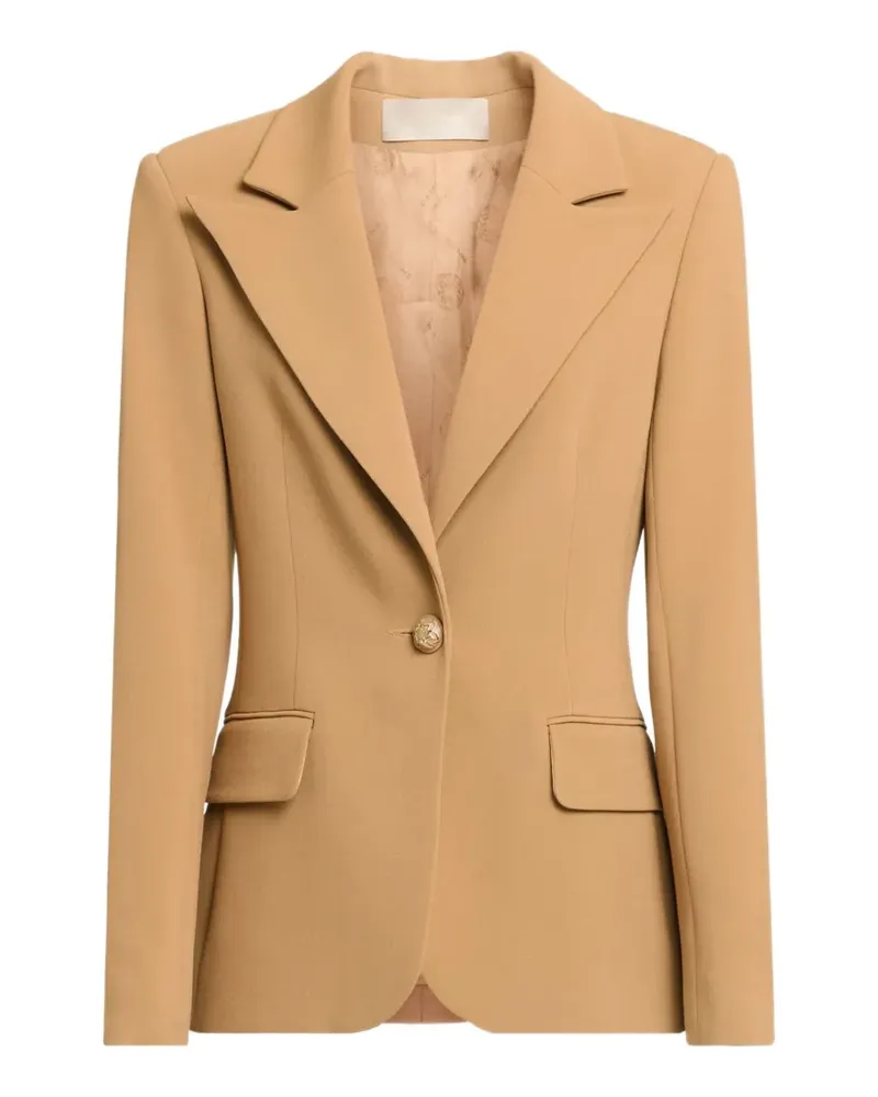 Elie Saab Sakko mit fallendem Revers - Nude Nude