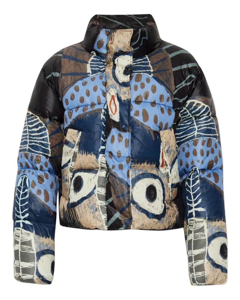 MUNTHE Gesteppte Juba Jacke mit Print - Schwarz Schwarz