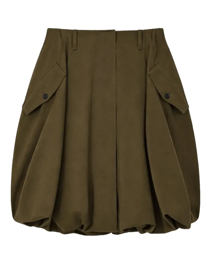 Loewe button-pockets mini skirt - Grün Grün