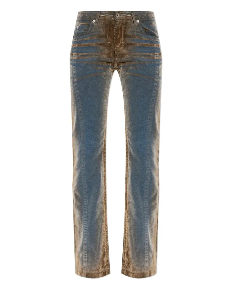 Charlotte Knowles Flock panelled trousers - Blau Blau