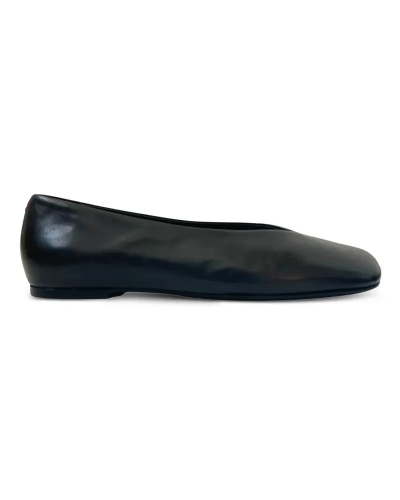 HALMANERA Ballerinas mit eckiger Kappe - Schwarz Schwarz