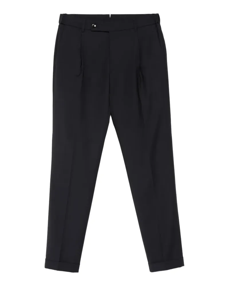 Berwich Xretrolong pleated tailored trousers - Schwarz Schwarz