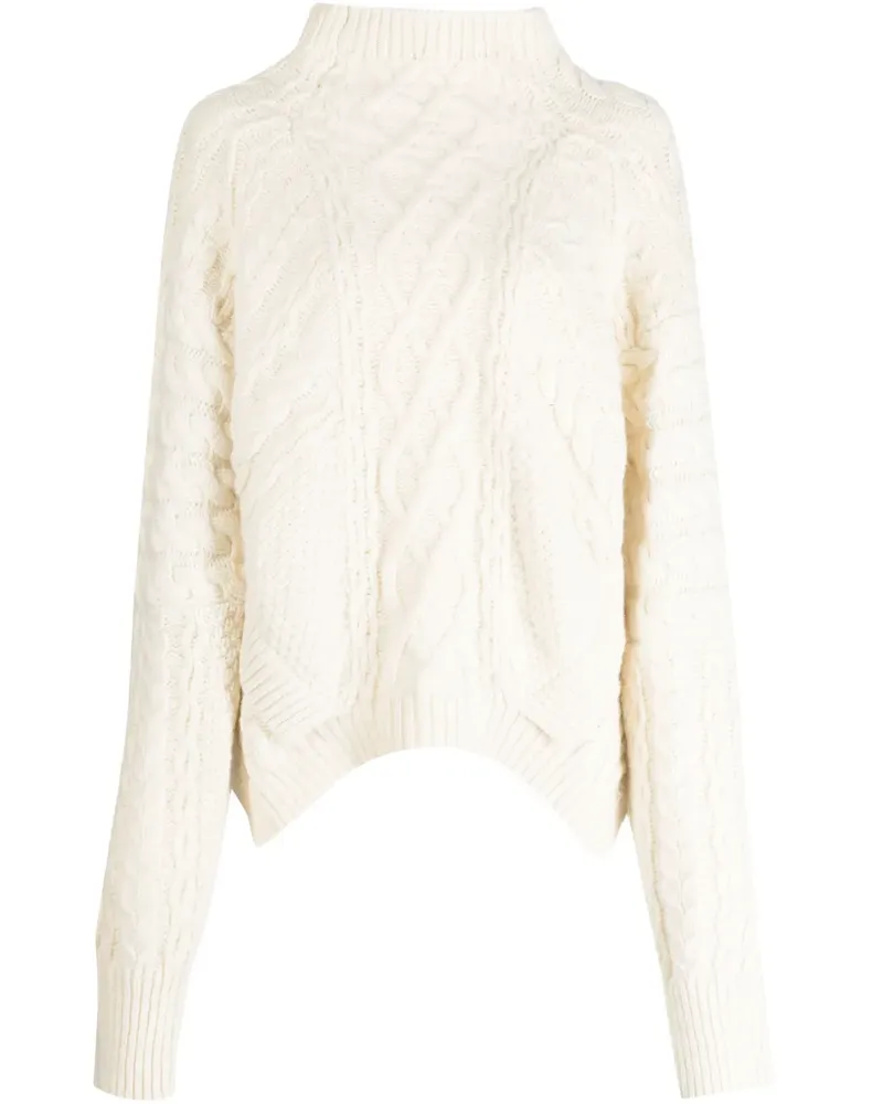 Erdem Pullover mit Zopfmuster - Weiß Weiß