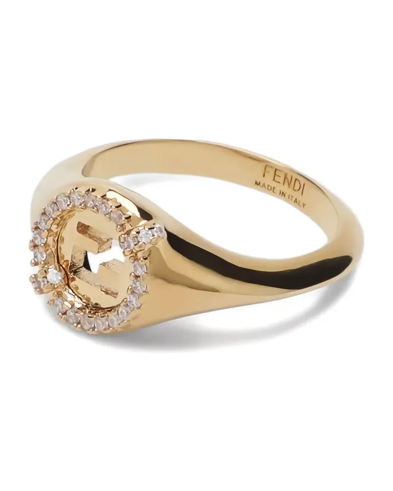 Fendi EverRound Ring mit Logo - Gold Gold