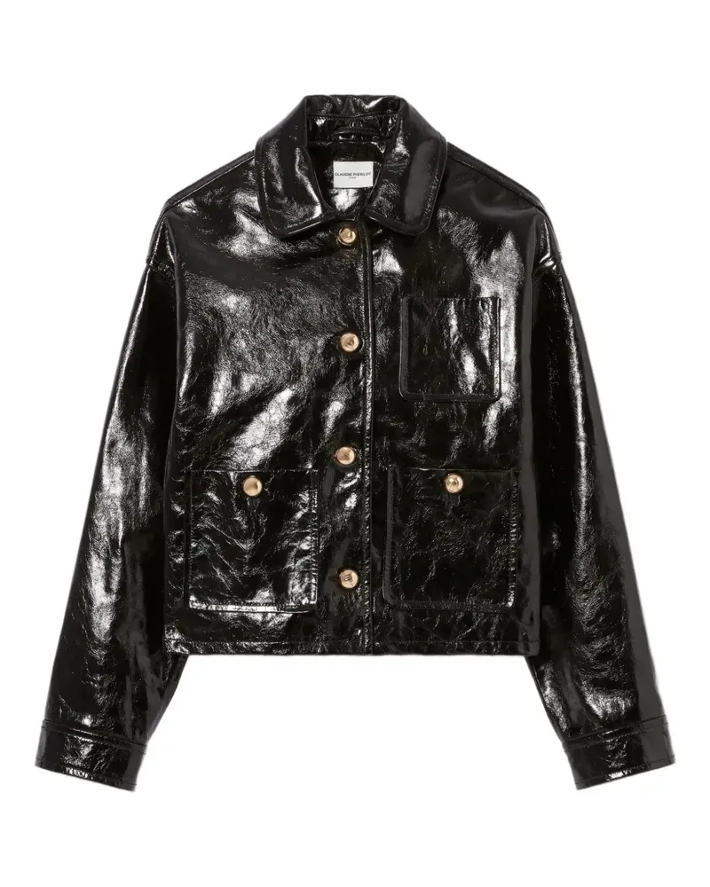 Claudie Pierlot Jacke mit Knopfleiste - Schwarz Schwarz