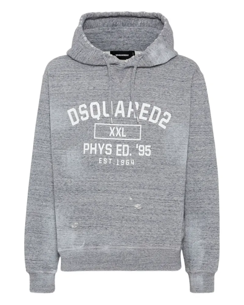 Dsquared2 Hoodie mit Logo-Print - Grau Grau