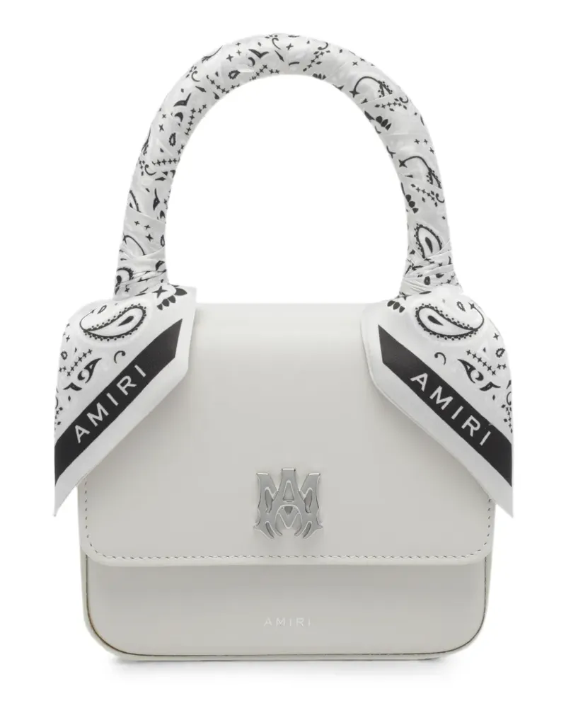 Amiri micro Ma bandana-embellished tote bag - Weiß Weiß
