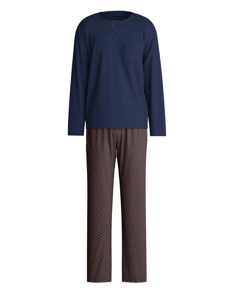 Calida geometric-pattern pyjamas - Braun Braun