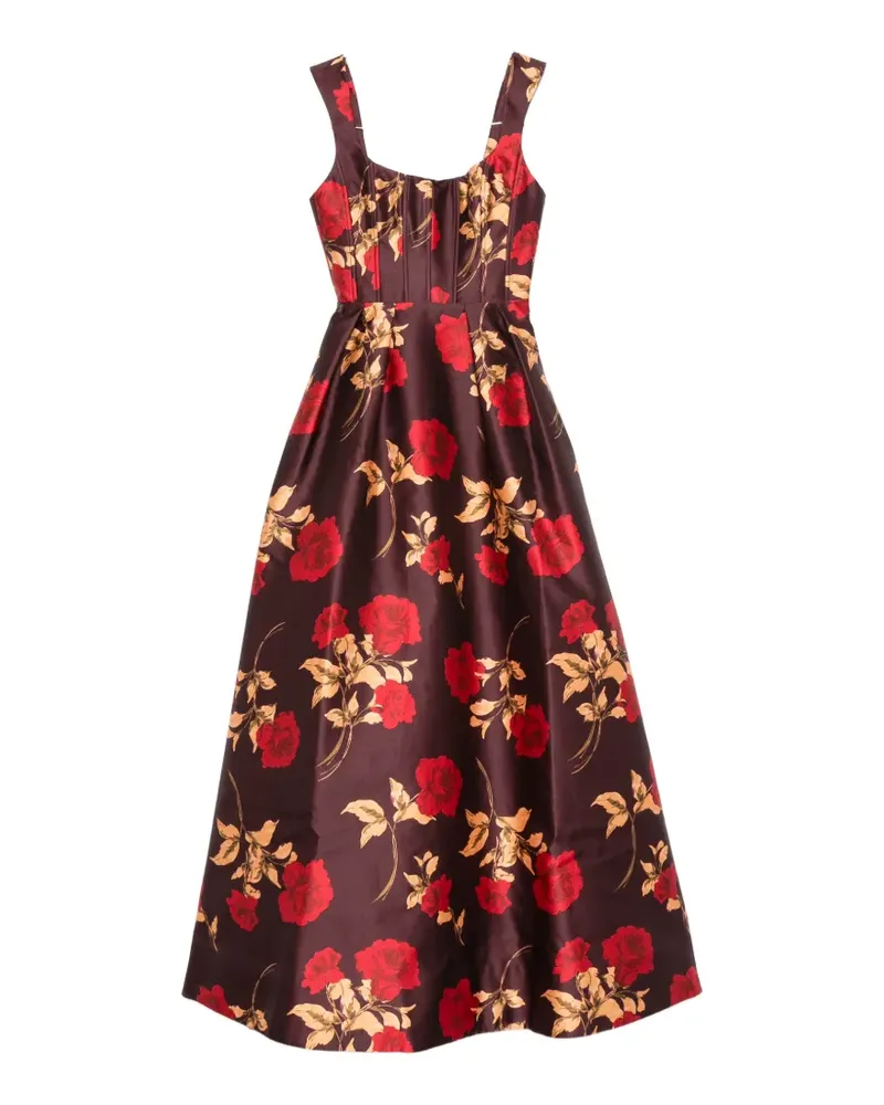 Rebecca Vallance Melora floral-print maxi dress - Braun Braun