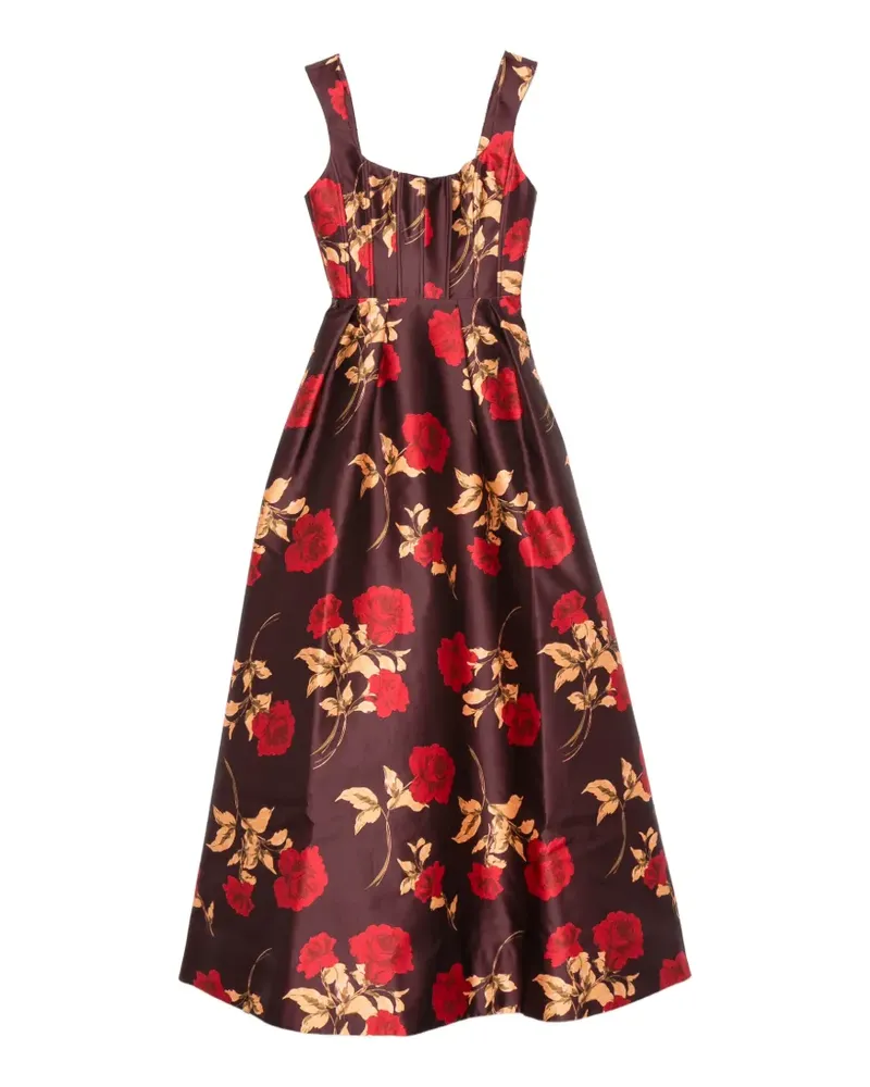 Rebecca Vallance Melora Maxikleid mit Blumenprint - Braun Braun