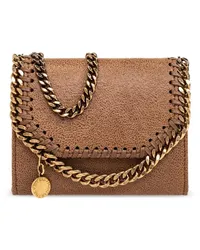 Stella McCartney Falabella Portemonnaie mit Kettendetail Braun