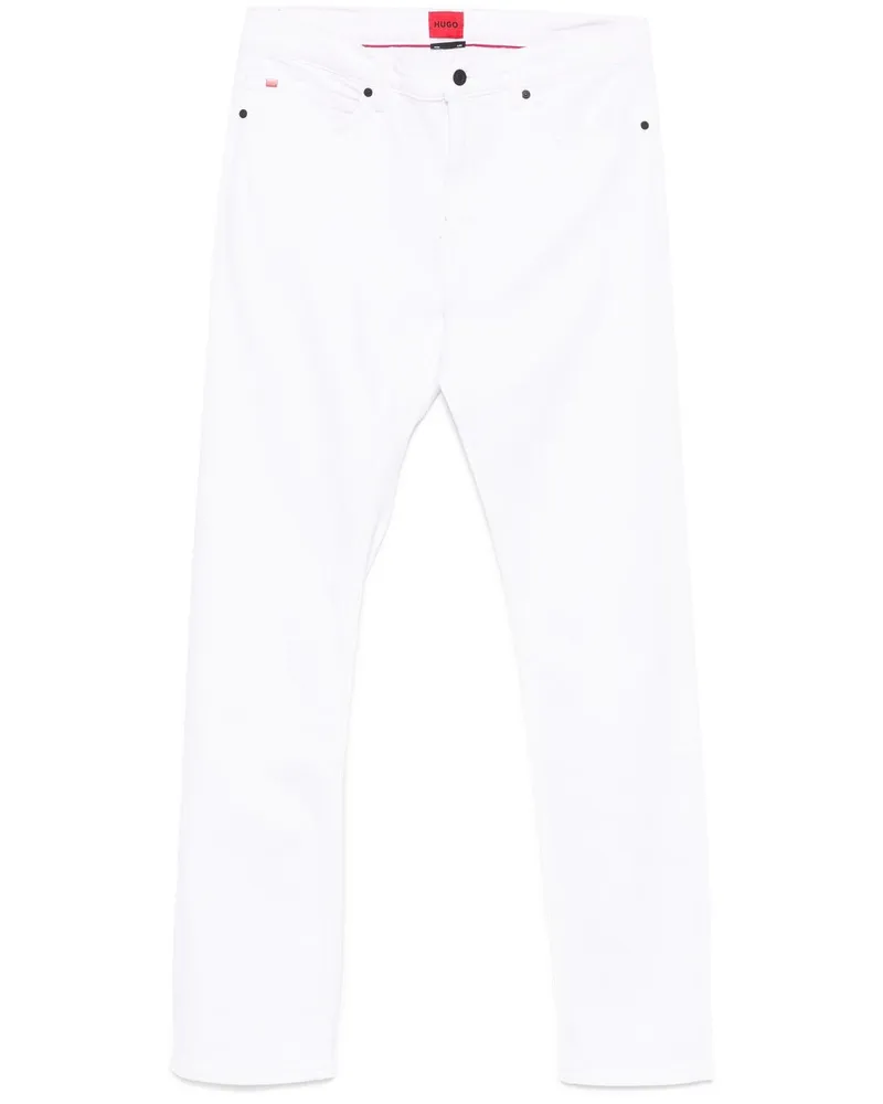 HUGO BOSS Klassische Slim-Fit-Jeans - Weiß Weiß