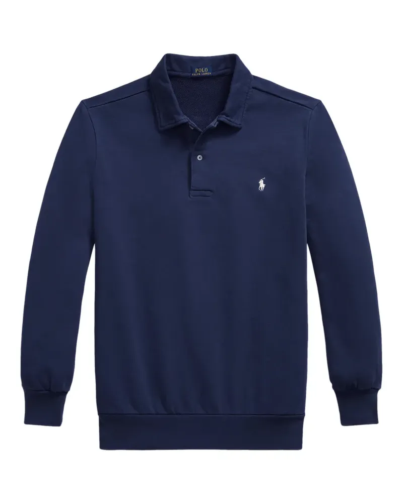 Ralph Lauren Sweatshirt mit Fleece-Kragen - Blau Blau