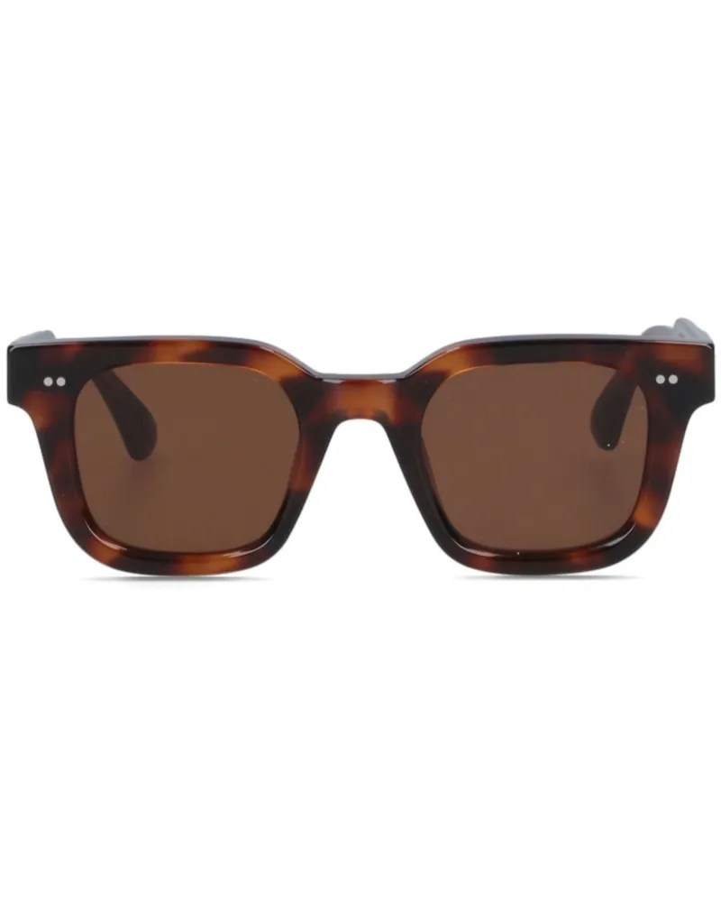 CHIMI Sonnenbrille mit eckigem Gestell - Braun Braun