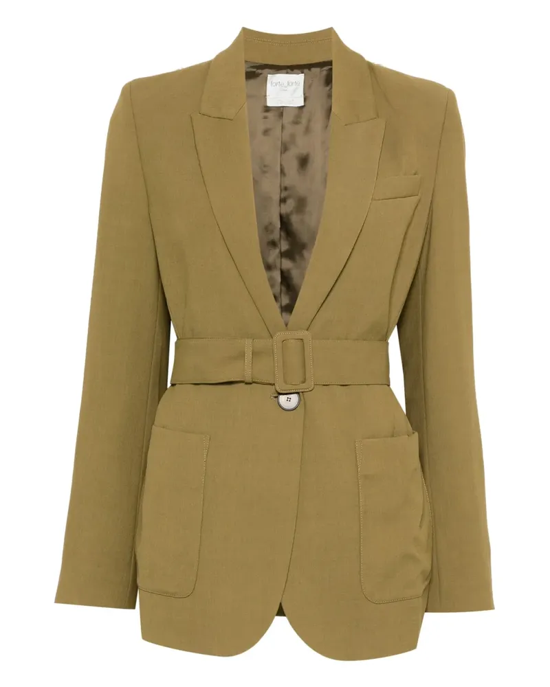forte_forte belted blazer - Grün Grün