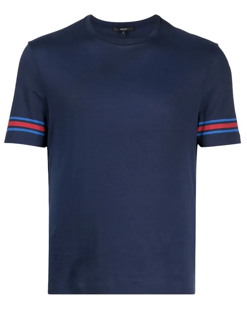 Gucci T-Shirt mit Streifendetail - Blau Blau