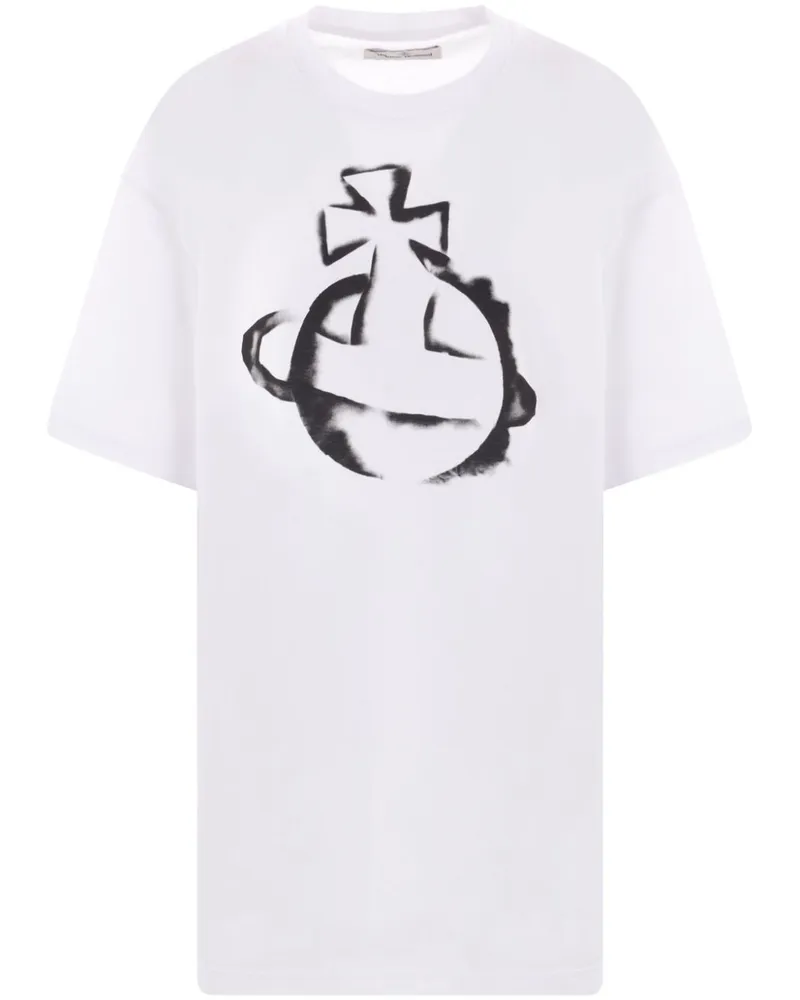 Vivienne Westwood Stencil Orb T-Shirt aus Bio-Baumwolle - Weiß Weiß