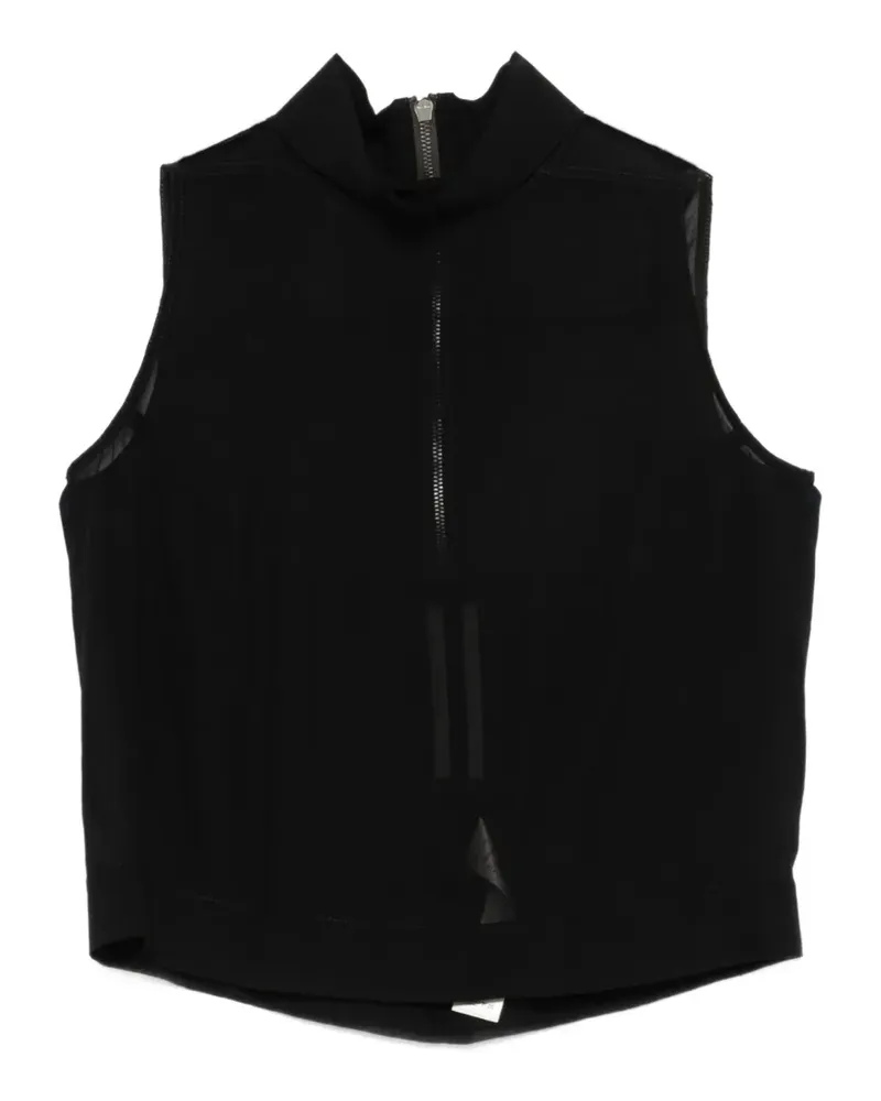 Rick Owens Tabard zip-up top - Schwarz Schwarz