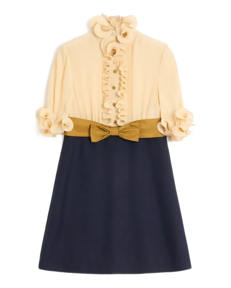 Valentino Garavani Minikleid aus Crêpe de Chine - Blau Blau