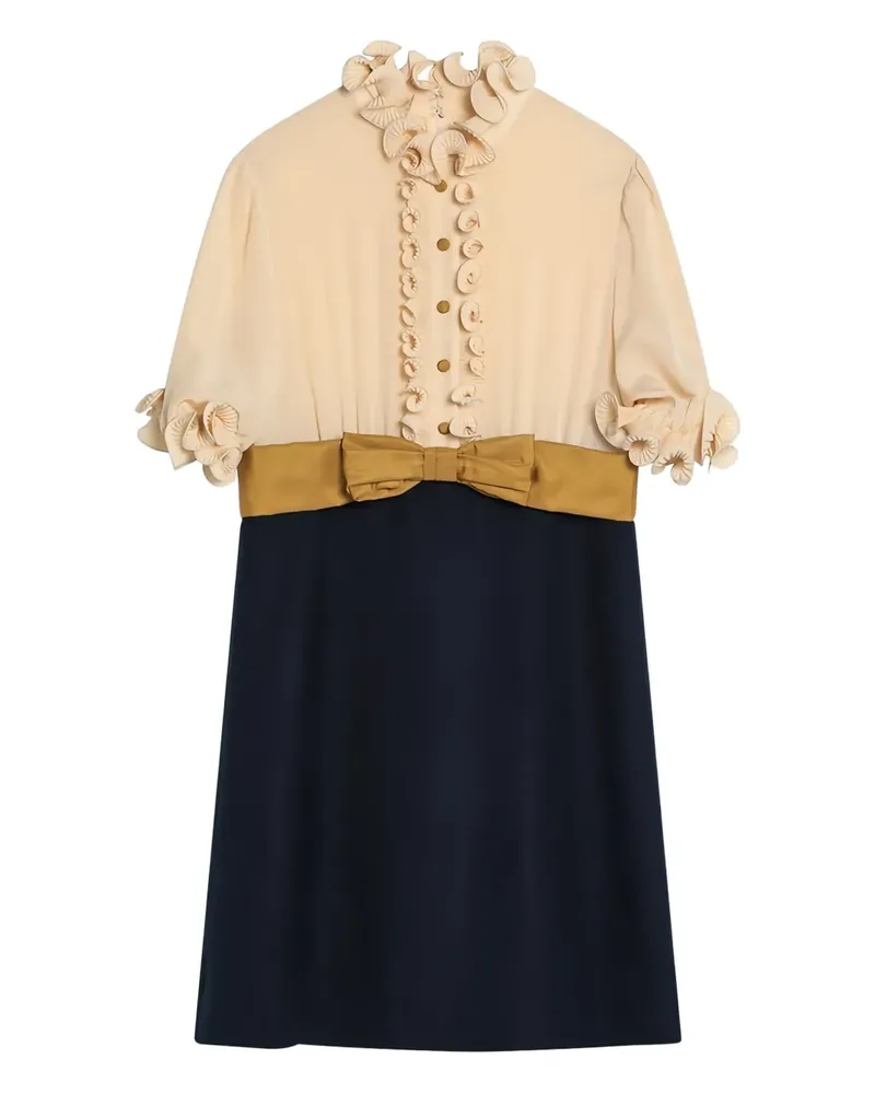 Valentino Garavani Minikleid aus Crêpe de Chine - Blau Blau