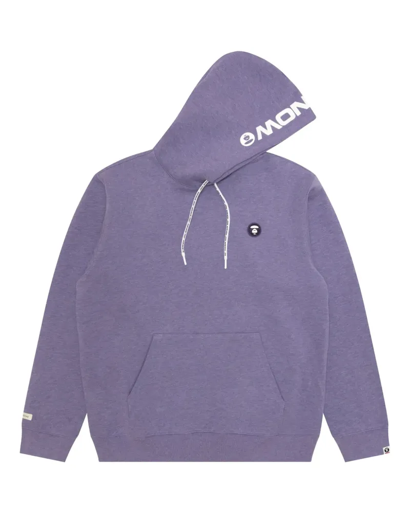 BAPE Hoodie mit Logo - Violett Violett