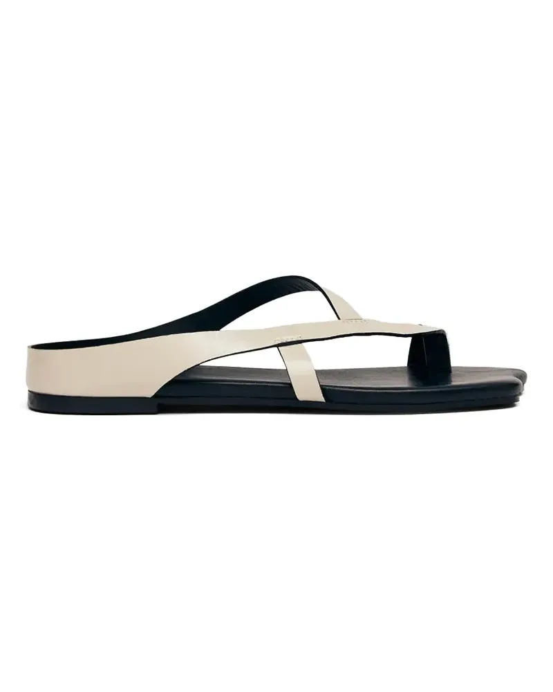 Alohas Dawn asymmetric-sole leather sandals - Nude Nude