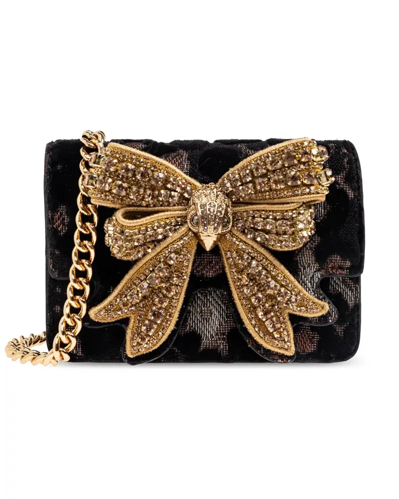 Kurt Geiger Extrakleine Shoreditch Bow Schultertasche - Schwarz Schwarz