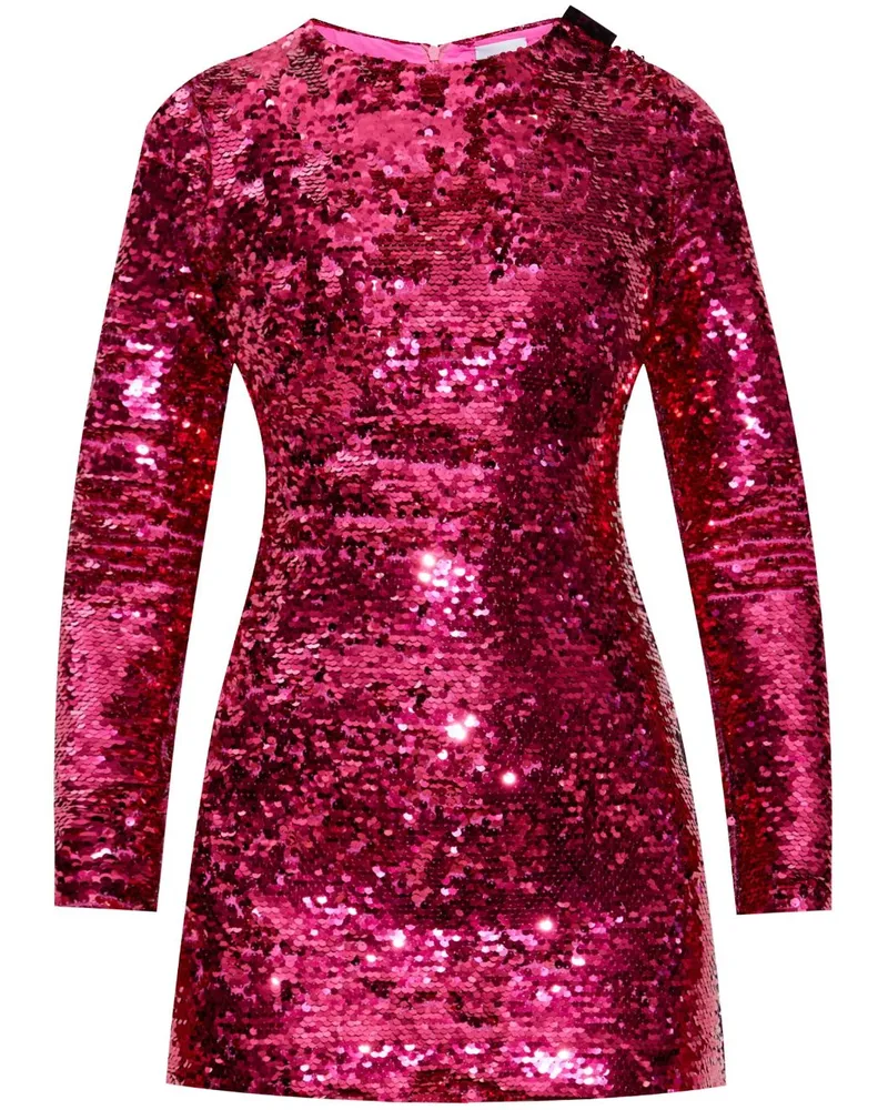 VETEMENTS Minikleid mit Pailletten - Rosa Rosa