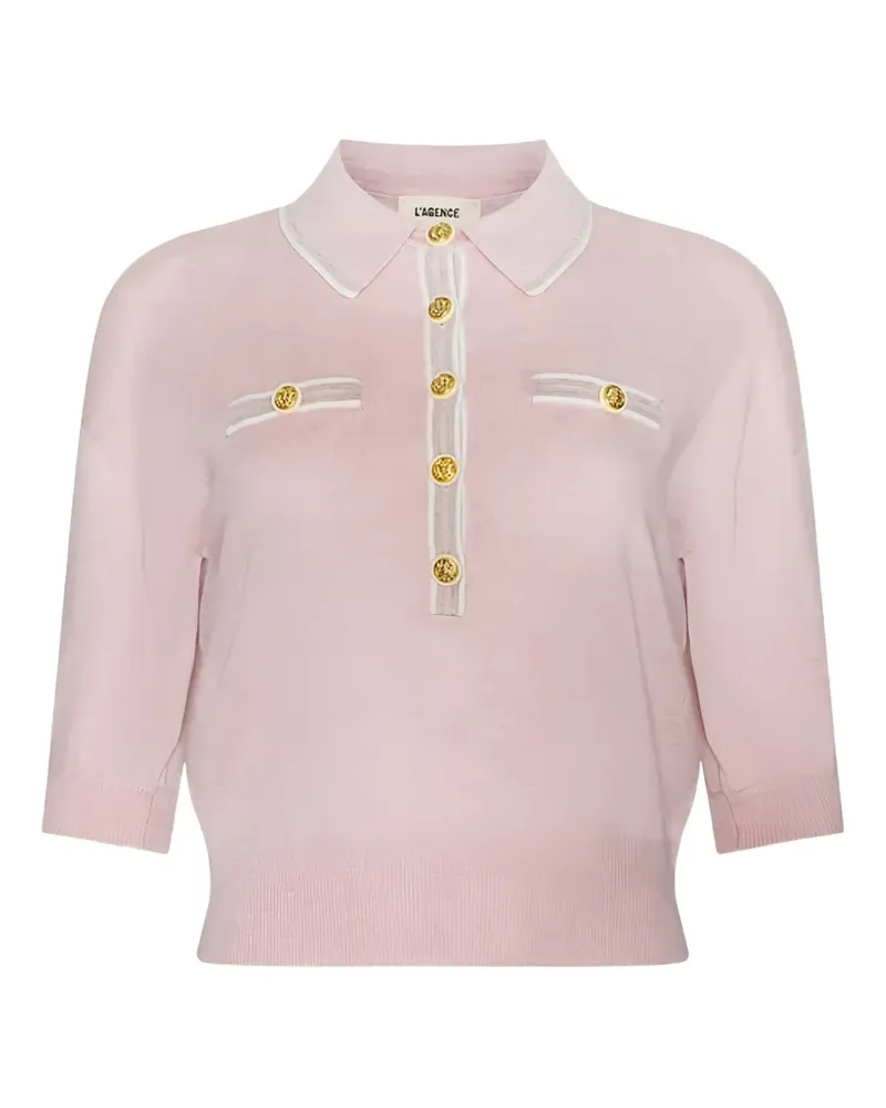 L'Agence Masaki Poloshirt - Rosa Rosa