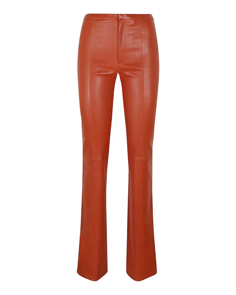 Stouls The Icham leather flared trousers - Rot Rot