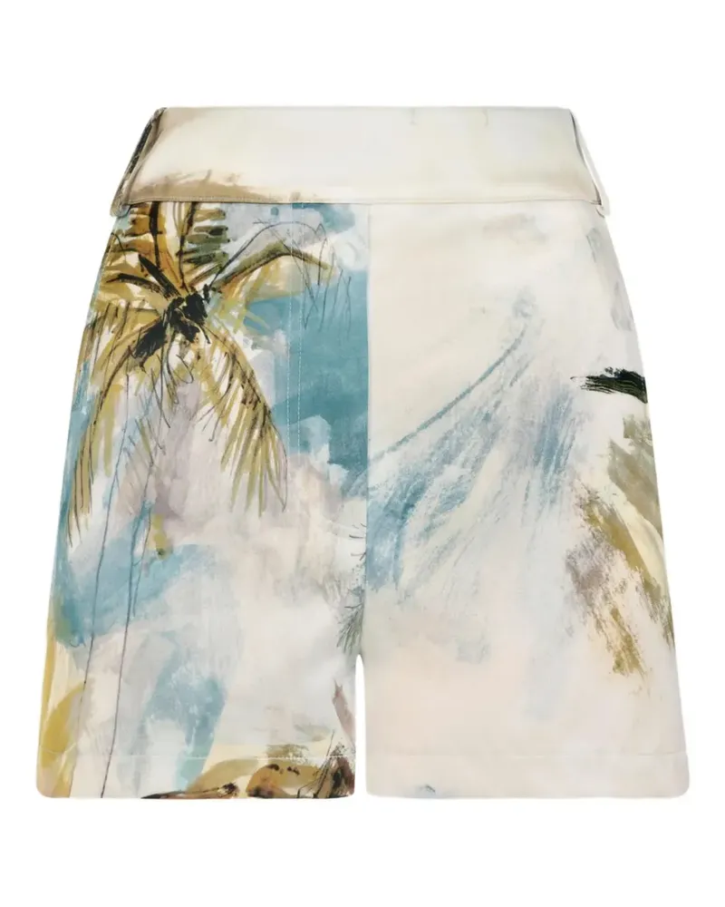 Oscar de la Renta Dominican Landscape Shorts - Nude Nude