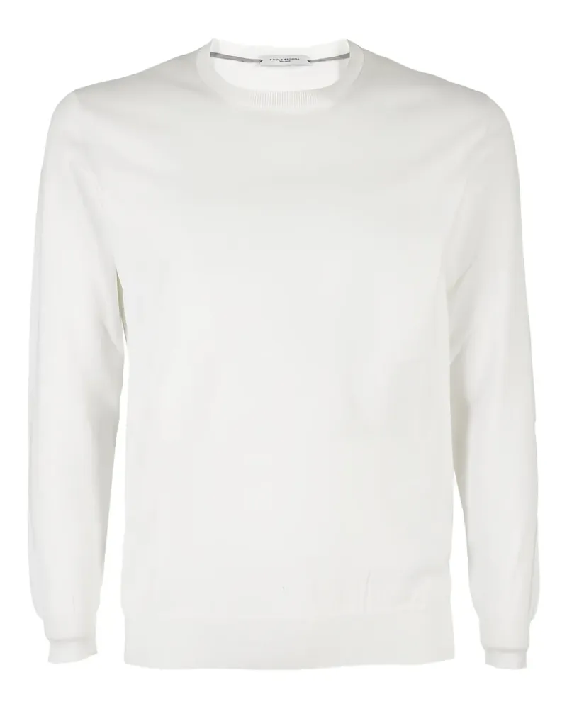 Paolo Pecora Milano Pullover mit Rundhalsausschnitt - Weiß Weiß