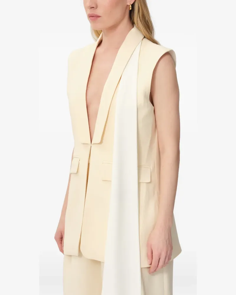 CONCEPTO Shore pocket V-neck vest - Gelb Gelb