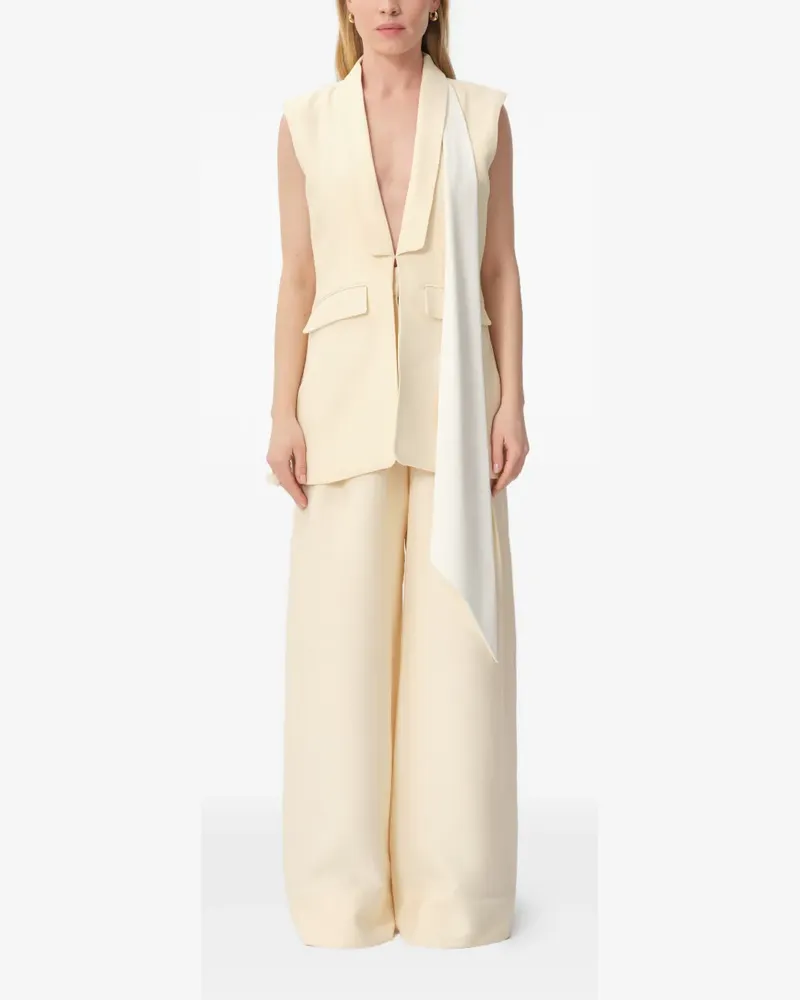 CONCEPTO Shore pocket V-neck vest - Gelb Gelb