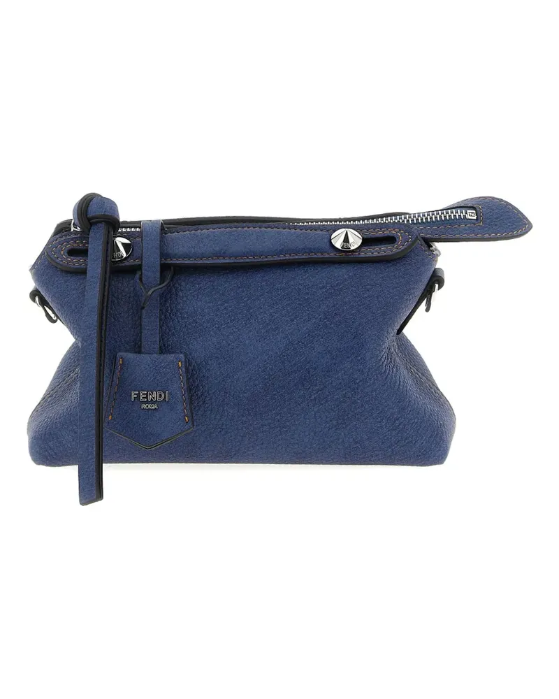 Fendi Clutch aus Leder - Blau Blau